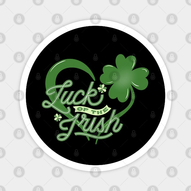 Luck of the Irish. Happy St. Patrick's Day! Celebrate with lucky cloves and lots of joy. Magnet by UnCoverDesign